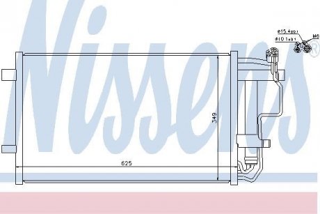 Конденсер MZ 3(09-)1.6 i 16V(+)[OE BBY2-61-48ZA] NISSENS 940149