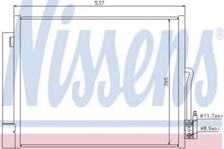 Конденсер VAUXHALL MERIVA B(10-)1.3 CDTi(+)[OE 1850154] NISSENS 940156