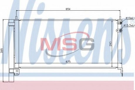 Конденсер TY PRIUS(09-)1.8 HYBRID(+)[OE 88460-47150] NISSENS 940175