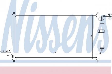 Конденсер HD FR-V(05-)1.8 i 16V(+)[OE 80110-SJF-003 ] NISSENS 940237