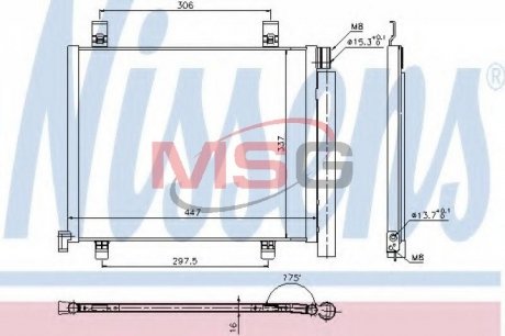 Радіатор кондиціонера First Fit NISSENS 940254