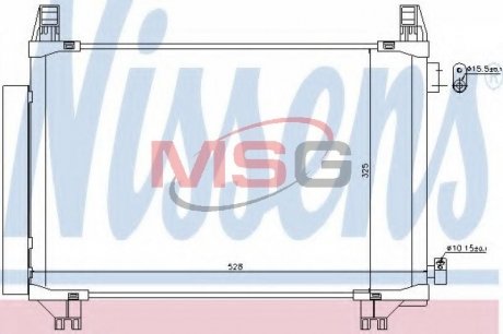 Конденсер кондиціонера NISSENS 940270