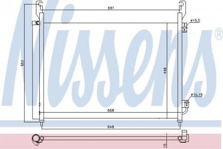 Конденсер RN KOLEOS(08-)2.0 dCi(+)[OE 92100-JY00A] NISSENS 940316