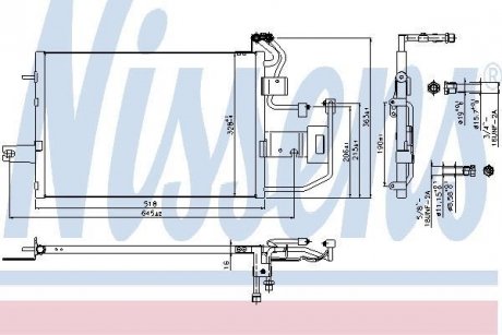 Конденсер SD FELICIA(94-)1.3(+)[OE 6U0820339] NISSENS 940317