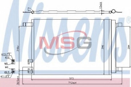 Радіатор кондиціонера First Fit NISSENS 940319