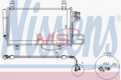 Конденсер MZ CX-5(11-)2.2 D(+)[OE KD62-61-480] NISSENS 940327