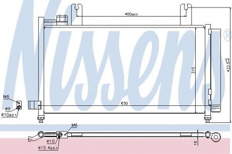 Конденсер FT SEDICI(06-)2.0 JTD(+)[OE 71750369] NISSENS 940328