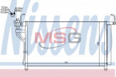 Конденсер кондиціонера NISSENS 940350