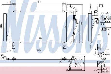 Конденсер MZ 6(02-)1.8 i 16V(+)[OE GK2G61480J] NISSENS 940352