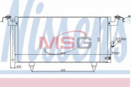 Радіатор кондиціонера NISSENS 940399