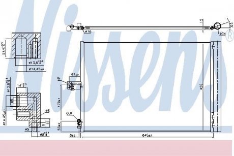 Конденсер MERCEDES E-CLASS W 212 (09-) E 350 NISSENS 940420