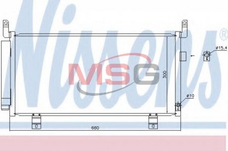 Конденсер SU FORESTER(12-)2.0 D(+)[OE 73210SG000] NISSENS 940437