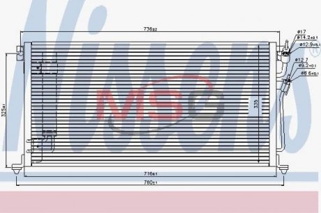 Конденсер MT LANCER(96-)2.0 i 16V TURBO(+)[OE MN134204] NISSENS 940439