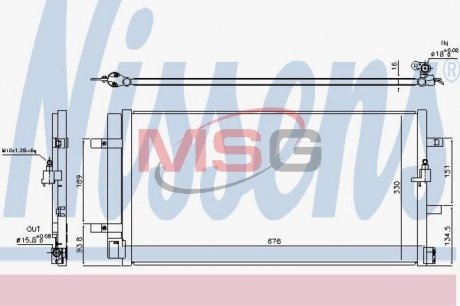 Радиатор кондиционера VAG NISSENS 940453 (фото 1)