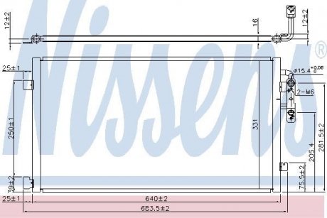 Радіатор кондиціонера First Fit NISSENS 940457