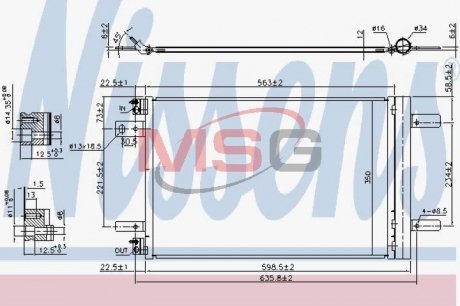 Конденсер PT 308(13-)1.2 THP(+)[OE 9673629780] NISSENS 940458