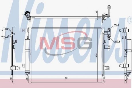 Радіатор кондиціонера First Fit NISSENS 940482 (фото 1)