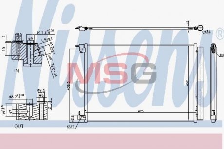 Конденсер MERCEDES C-CLASS W 205 (14-) C 400 NISSENS 940519