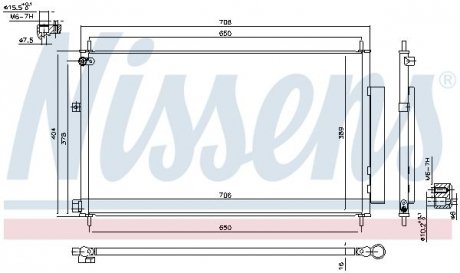 Конденсер кондиціонера NISSENS 940538