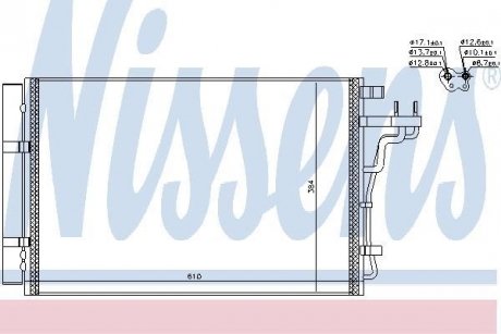 Конденсер KIA SOUL II (PS) (13-) 1.6 i 16V NISSENS 940607