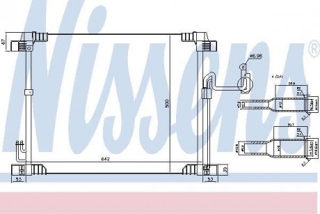 Конденсер кондиціонера NISSENS 940616