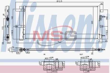 Радіатор кондиціонера NISSENS 940626