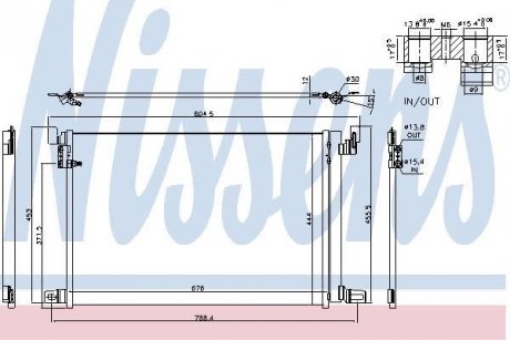 Конденсер AUDI A 8 / S 8 (4N) (17-) 55 TFSI NISSENS 940685 (фото 1)