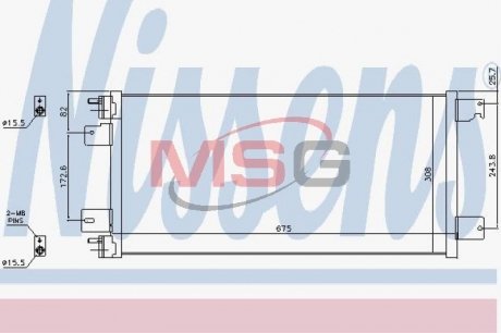 Конденсер DODGE AVANGER III (07-) 2.0 i 16V NISSENS 940701