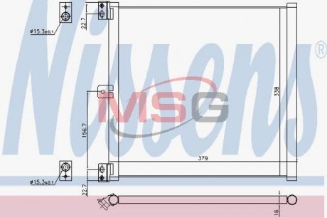 Конденсер PORSCHE 911 (991) (12-) 3.4 CARRERA NISSENS 940703