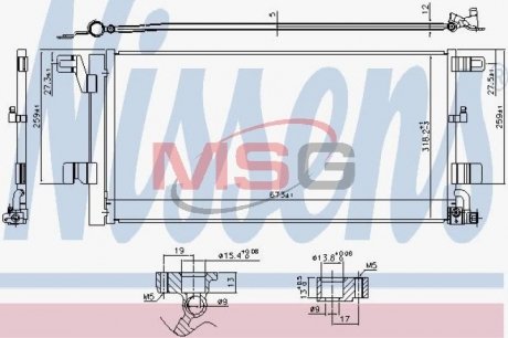 Конденсер AUDI RS 4 (B9) (17-) 2.9 TFSI NISSENS 940752