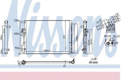 Конденсер HYUNDAI TUCSON (TL) (15-) 2.0 CRDi NISSENS 940771