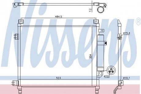 Конденсер NISSAN NOTE (E12) (13-) 1.2 NISSENS 940788