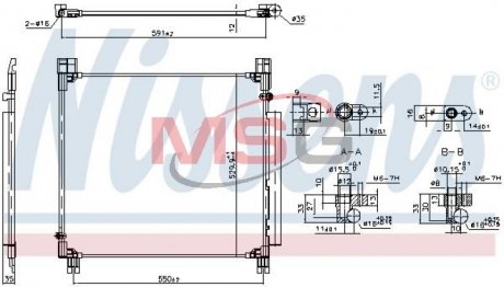 Радіатор кондиціонера First Fit NISSENS 940799