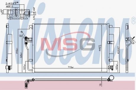 Конденсер MERCEDES SPRINTER W 906 (06-) 213 CDI NISSENS 940826