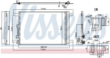 Радіатор кондиціонера First Fit NISSENS 940834