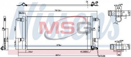 Радіатор кондиціонера NISSENS 941076