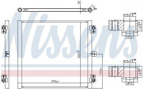 Конденсер PORSCHE 718 BOXSTER (982) (16-) 2.0 NISSENS 941079