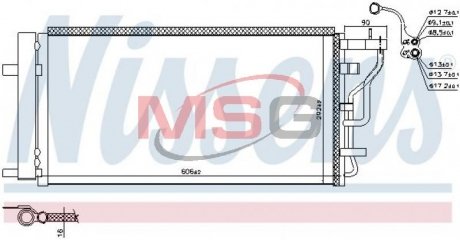 Конденсер HYUNDAI ELANTRA (AD) (15-) 1.6 CRDi NISSENS 941131