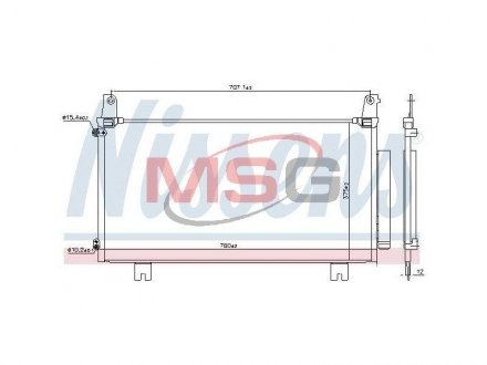 Конденсер HONDA CR-V (RW) (16-) 2.4 NISSENS 941169