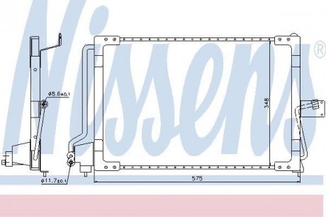 Конденсер VAUXHALL ASTRA F(91-)1.4(+)[OE 1618 012] NISSENS 94117