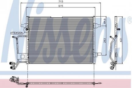 Радіатор кондиціонера First Fit NISSENS 94207 (фото 1)