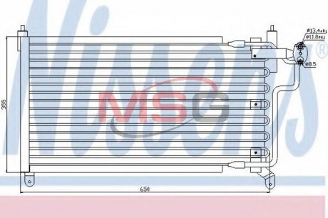 Конденсер VAUXHALL CALIBRA(90-)2.0 i(+)[OE 1850 015] NISSENS 94227