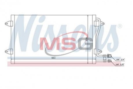 Конденсер VW LT(96-)2.3 i(+)[OE 2D0.820.413 A] NISSENS 94258