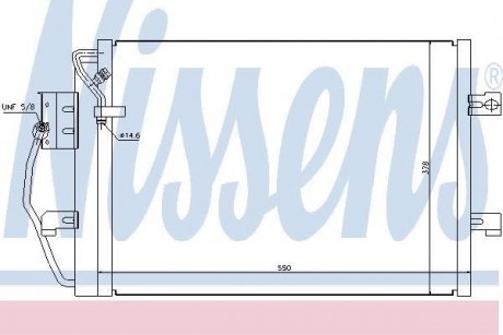 Конденсер MB A W 168(97-)A 140(+)[OE 168 500 03 54] NISSENS 94373