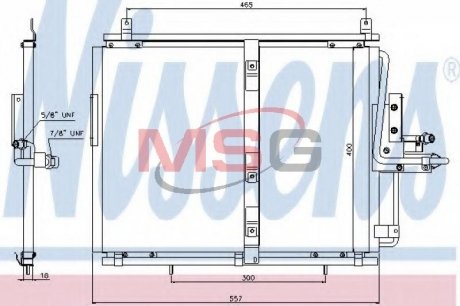 Радіатор кондиціонера NISSENS 94377