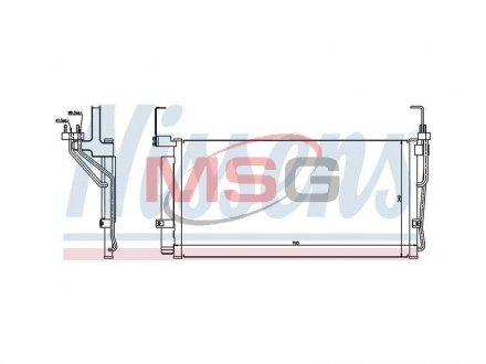 Конденсер HY SANTA FE(00-)2.0 CRDi(+)[OE 97606-26000] NISSENS 94451