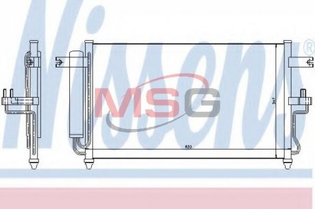 Конденсер HY ACCENT(99-)1.5 i(+)[OE 97606-25500] NISSENS 94453