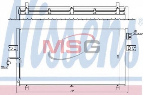 Конденсер INFIN I 30[OE 92110-4L005] NISSENS 94499