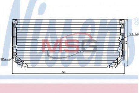 Конденсер TY COROLLA(97-)1.3 12V(+)[OE 88460-12480] NISSENS 94515