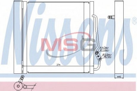 Радіатор кондиціонера SMART (вир-во) NISSENS 94543